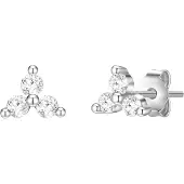 Glanzstücke Boucles d'oreilles argent / transparent