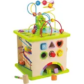 Hape Cubo De Juegos De Animales Del Campo Jaune Enfants