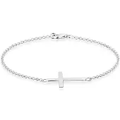 Elli Bracelet 'Kreuz' argent