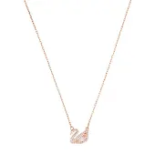 Swarovski Chaîne 'Swan' or rose / rose / blanc