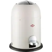 Wesco Mini Master Poubelle à pédale pour cosmétiques, Poubelle, Poubelle, Poubelle pour cosmétiques, Tôle d'acier, Sable mat, 6 L, 180112-87