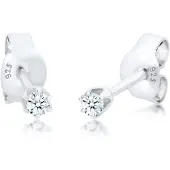 Elli DIAMONDS Boucles d'oreilles argent / blanc