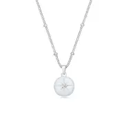 Elli PREMIUM Chaîne 'Astro' argent / blanc