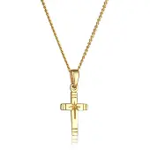 Elli Elegante Kreuzkette mit Halskette für Damen, perfekt für Alltag und Festtage