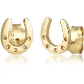 Elli PREMIUM Boucles d'oreilles 'Hufeisen' or