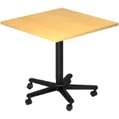 Hjh OFFICE PRO Table de conférence (80 x 80 x 114 cm)