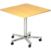 Hjh OFFICE PRO Table de conférence (80 x 80 x 114 cm)