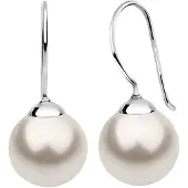 Nenalina Boucles d'oreilles argent / blanc perle