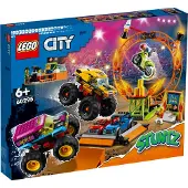 LEGO 60295 City Stuntshow Arena, set avec Monster Trucks, voitures-jouets, moto