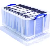Really Useful Box Box Boîte de rangement 64 litres, transparente