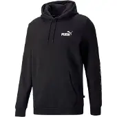 Puma Sweat de sport 'ESS+' noir / blanc