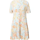 Roxy Sunny Summer Short Sleeve Dress Rose S Femme