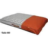 Tyrol Matelas pour grands chiens, très grande taille, matelas rectangulaire dense en polaire, confort de sommeil, design Ethnic Berber S.