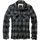 Brandit Chemise bleu-gris / gris foncé / noir