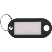 Westcott Porte-clés noir, 100 pcs, Noir