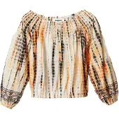 Desigual Femmes, Chemisier, Beige Cotton Women T-Shirt, Beige, (XXL)