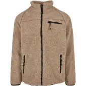 Brandit Veste en polaire camel / noir