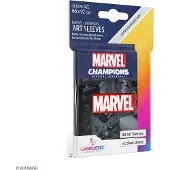 GameGenic GGS15013ML - Pochettes Marvel Champions Art - Marvel Art noir (50 pochettes)