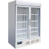 Polar Congélateur 920 litres - verrouillable, refroidissement par ventilation forcée, 2 portes vitrées