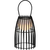 Lucide Lampe de table LED FJARA noire 0,3 W, nuances de blanc, 30 lm, métal, dimensions : 25 x 17,5 x 17,5 cm, IP44,