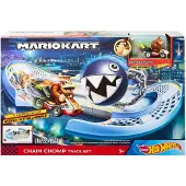 Hot Wheels Mario Kart Kit de pistes pour chiens en chaîne, y compris 1 voiture jouet