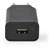 Nedis Chargeur mural | 12 W | Fonction de charge rapide | 1x 2,4 A A | Nombre de sorties : 1 | USB-A | USB Type-C (Loose) Cable | 1,00 m | Sortie monotension