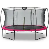 Exit Silhouette Trampoline ø366cm – Sur pieds – Rond – Trampoline de Jardin – pour Enfants – Rose
