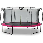 Exit Silhouette Trampoline ø427cm – Sur pieds – Rond – Trampoline de Jardin – pour Enfants – Rose