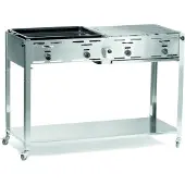 Hendi Barbecue à gaz avec base et roulettes