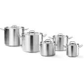 Hendi Casserole de restauration en acier inoxydable haute | 5 formats