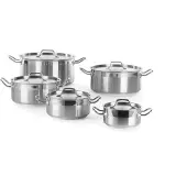 Hendi Casserole, basse - avec couvercle, Profi Line, 4,8L, 240x(H)105mm