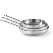 Hendi Poêle à frire 280x50 mm EDS Profi Line, Poêle + casserole, Argent
