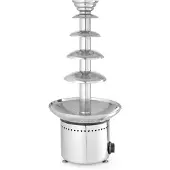 Hendi Fontaine à chocolat 5 niveaux Acier inoxydable 230V 265W, Fun Kitchen, Argent