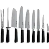 Hendi Set de couteaux, 9 pièces, noir, 445x260x(H)65mm
