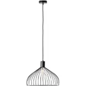Brilliant Lampe , suspension Blacky 40 cm noir mat, 1 x A60, E27, 40 W, câble raccourcissable / hauteur réglable