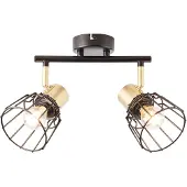 Brilliant Tube spot, 2 flammes Posca or IP20 E14 40 watts dimmable g. f. Lampe goutte d'eau