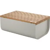 Alessi - BoãTe àPain Mattina Avec Planche àDãCouper Gris Clair - Gris