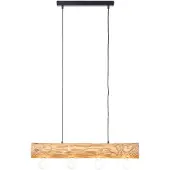 Brilliant Lampe suspendue en bois Trabo Bois 4 lumières avec noir