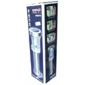 Powerplus Lampe solaire de jardin en acier inoxydable Girafe