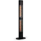 Blumfeldt Radiateur rayonnant - heat guru 3000 - Chauffage infrarouge - 3000w ip54 - extérieur - télécommande - noir