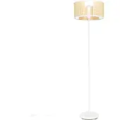 QAZQA Lampadaire oriental blanc avec rotin 40 cm - Akira