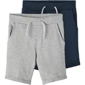 Name it Pantalon 'Vermo' bleu marine / gris chiné