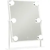 Uniq Miroir de maquillage Hollywood avec éclairage LED et fonction tactile - Blanc