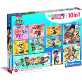 Clementoni puzzle 10en1 SuperKolor Paw Patrol 20270