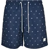 Urban Classics Shorts de bain marine / blanc