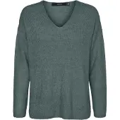 Vero Moda Pull-over 'Lefile' vert foncé