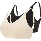 Mamalicious Soutien-gorge d’allaitement 'MLIlja' beige clair / noir