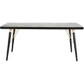 Nordal Table à manger - bois noir