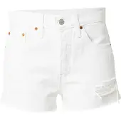 Levi's 501 Original Denim Shorts Blanc 24 Femme
