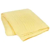 Broste Copenhagen Plaid Sena - Polaire dorée jaune